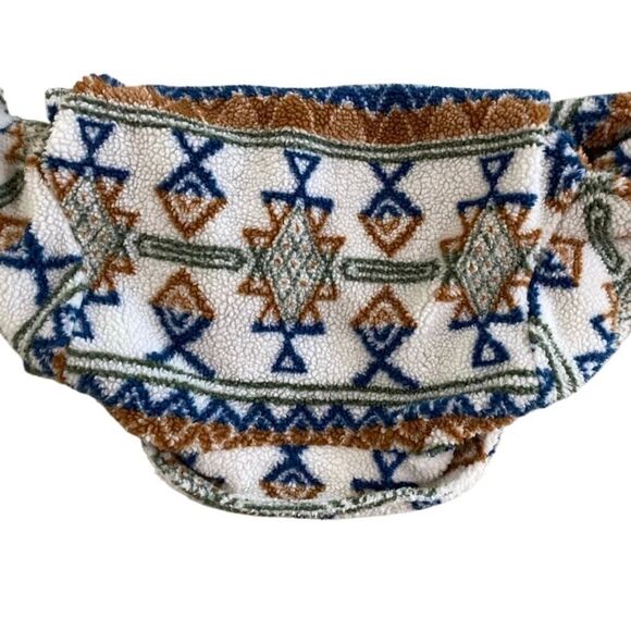 Southwestern Aztec Fleece Jacket Medium - Picture 4 of 6